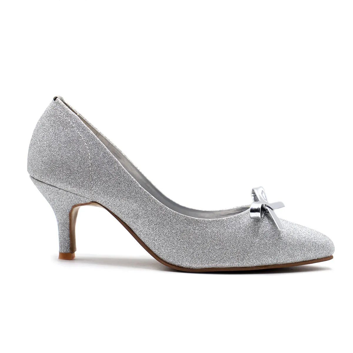 Silver Fancy Court Shoes 087089