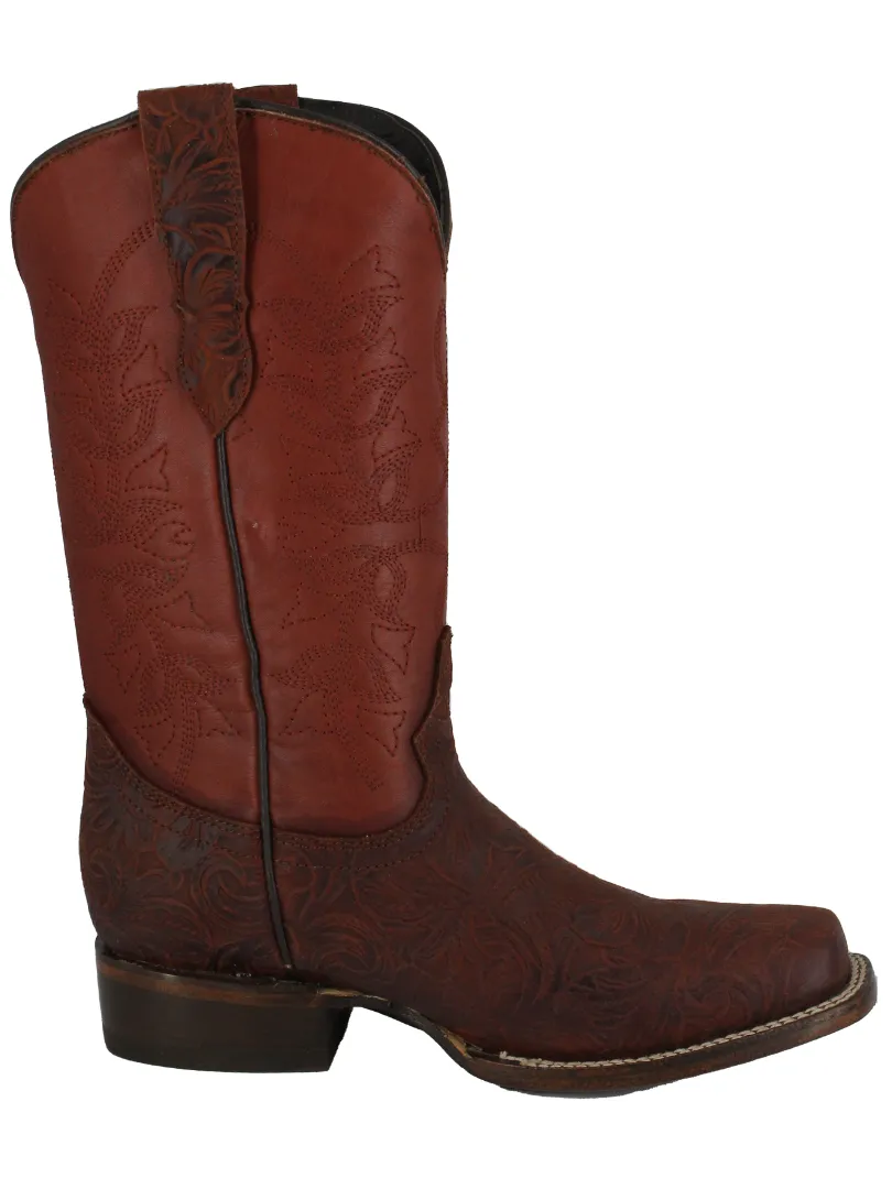 Silverton Andrea All Leather Square Toe Boots (Shedron)