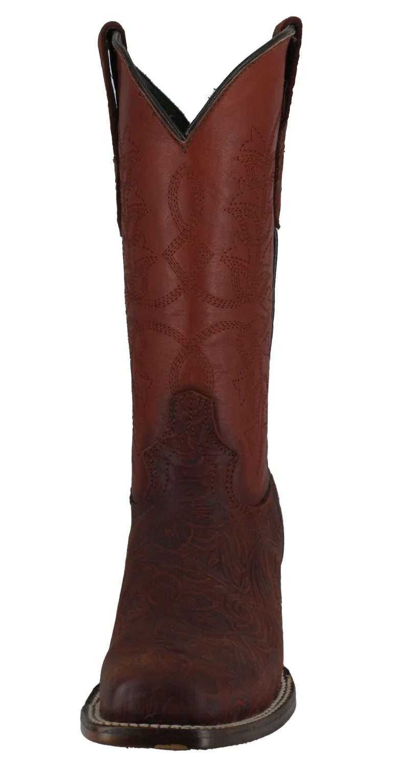 Silverton Andrea All Leather Square Toe Boots (Shedron)