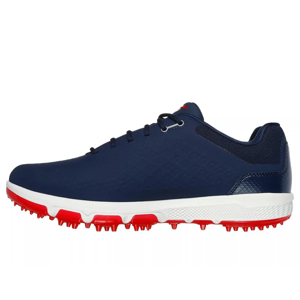 Skechers Go Golf Pro 6 Spikeless Waterproof Shoes - Navy/Red