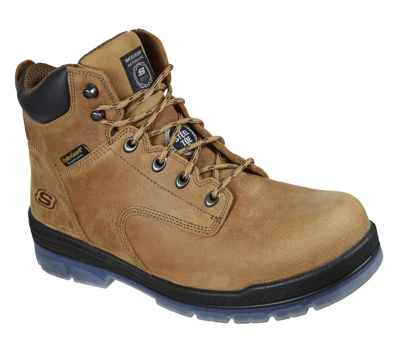 'Skechers' Men's 6" Argum Alkova EH WP Steel Toe - Brown / Tan