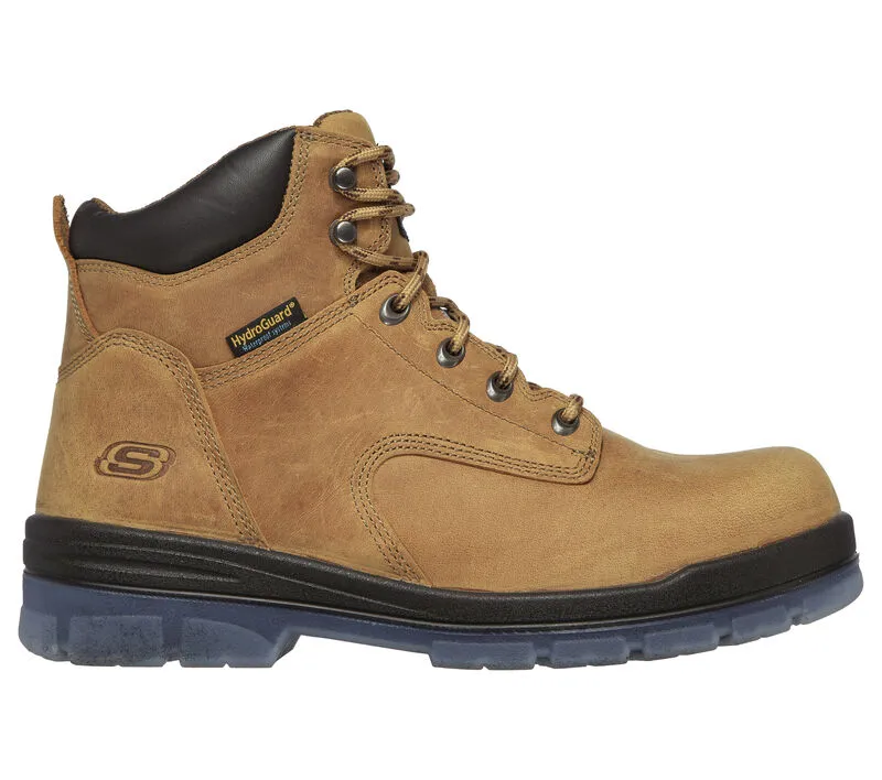 'Skechers' Men's 6" Argum Alkova EH WP Steel Toe - Brown / Tan