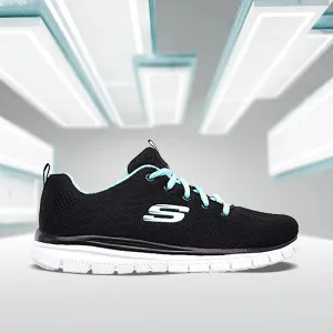 SKECHERS WOMEN'S GRACEFUL - GET CONNECTED (12615-BKTQ)