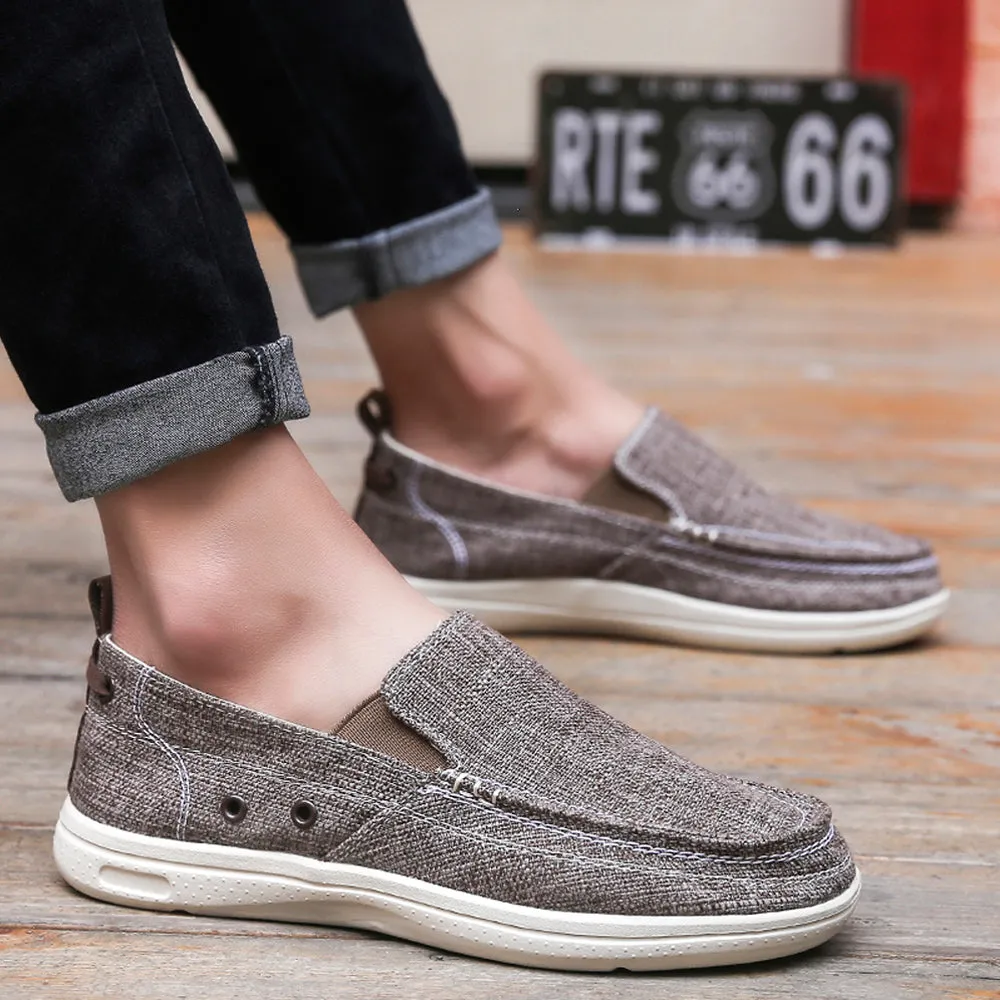 Slip On Canvas Shoes Casual Loafers Boat Shoes for Men | runandup