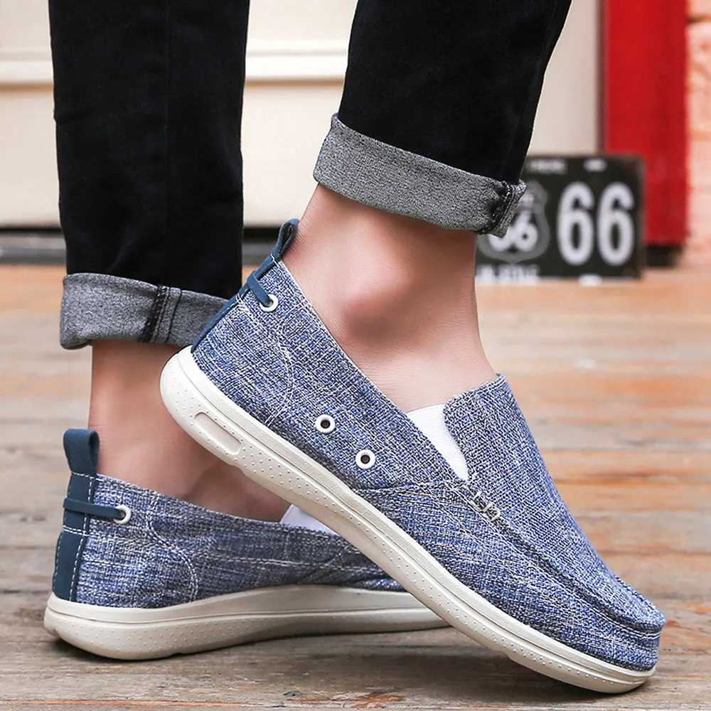 Slip On Canvas Shoes Casual Loafers Boat Shoes for Men | runandup