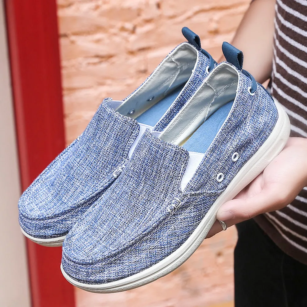 Slip On Canvas Shoes Casual Loafers Boat Shoes for Men | runandup