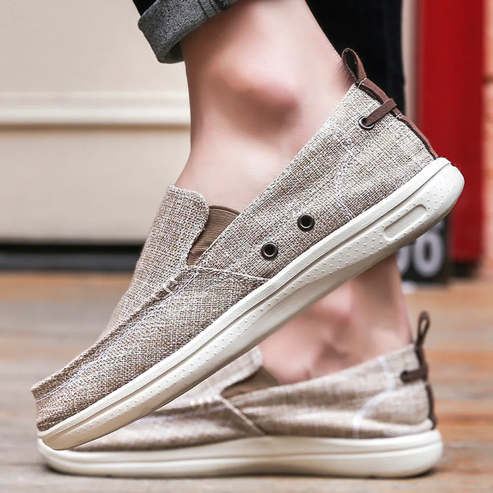 Slip On Canvas Shoes Casual Loafers Boat Shoes for Men | runandup