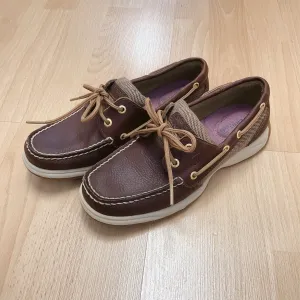 Sperry Shoe Size 6.5 Brown Solid Pre-Owned Ladies Boat Shoes