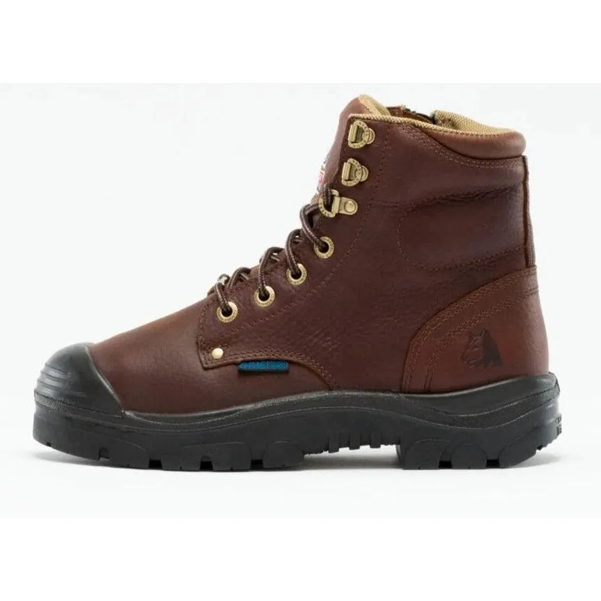 Steel Blue Men's Argyle Met Bump 6" WP MG Steel Toe Side Zip Work Boot - Oak - 862902