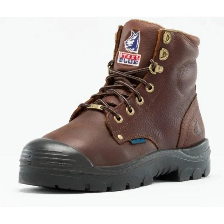 Steel Blue Men's Argyle Met Bump 6" WP MG Steel Toe Side Zip Work Boot - Oak - 862902