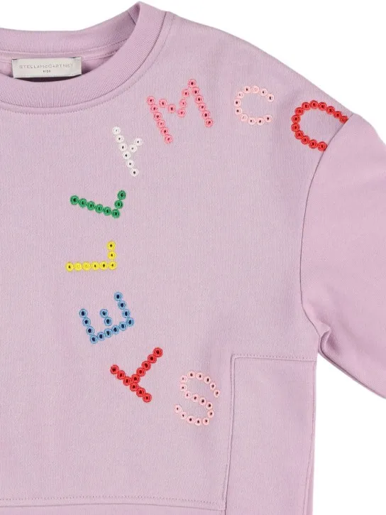 Stella McCartney Kids   Logo cotton sweatshirt 