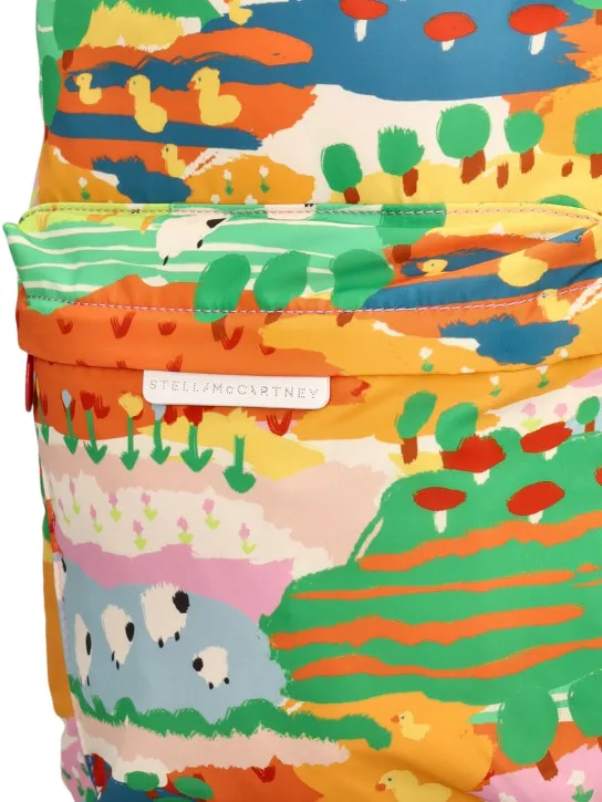 Stella McCartney Kids   Printed poly backpack 