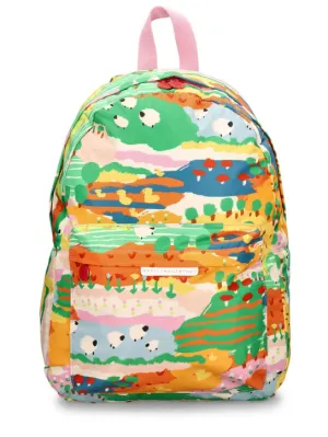 Stella McCartney Kids   Printed poly backpack 