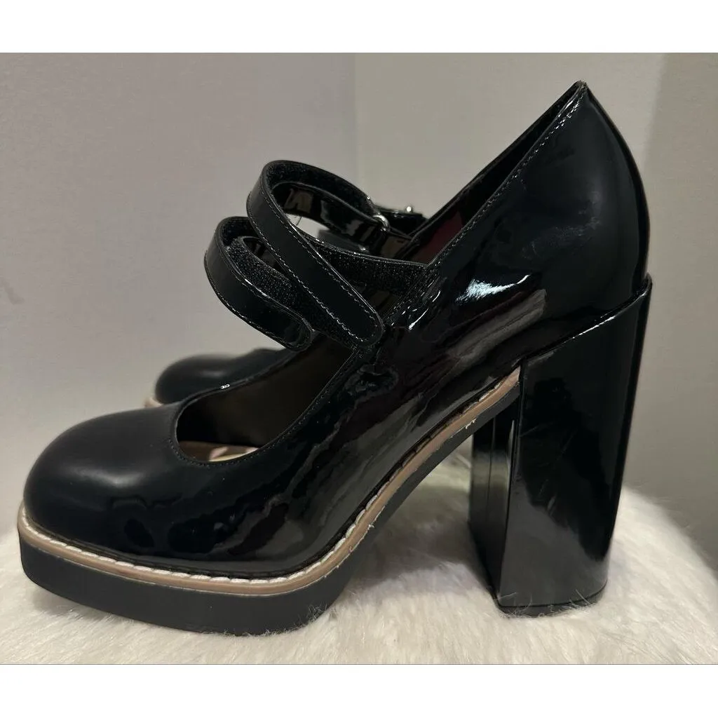 Steve Madden Twice Mary Jane Platform Heels - Size 8