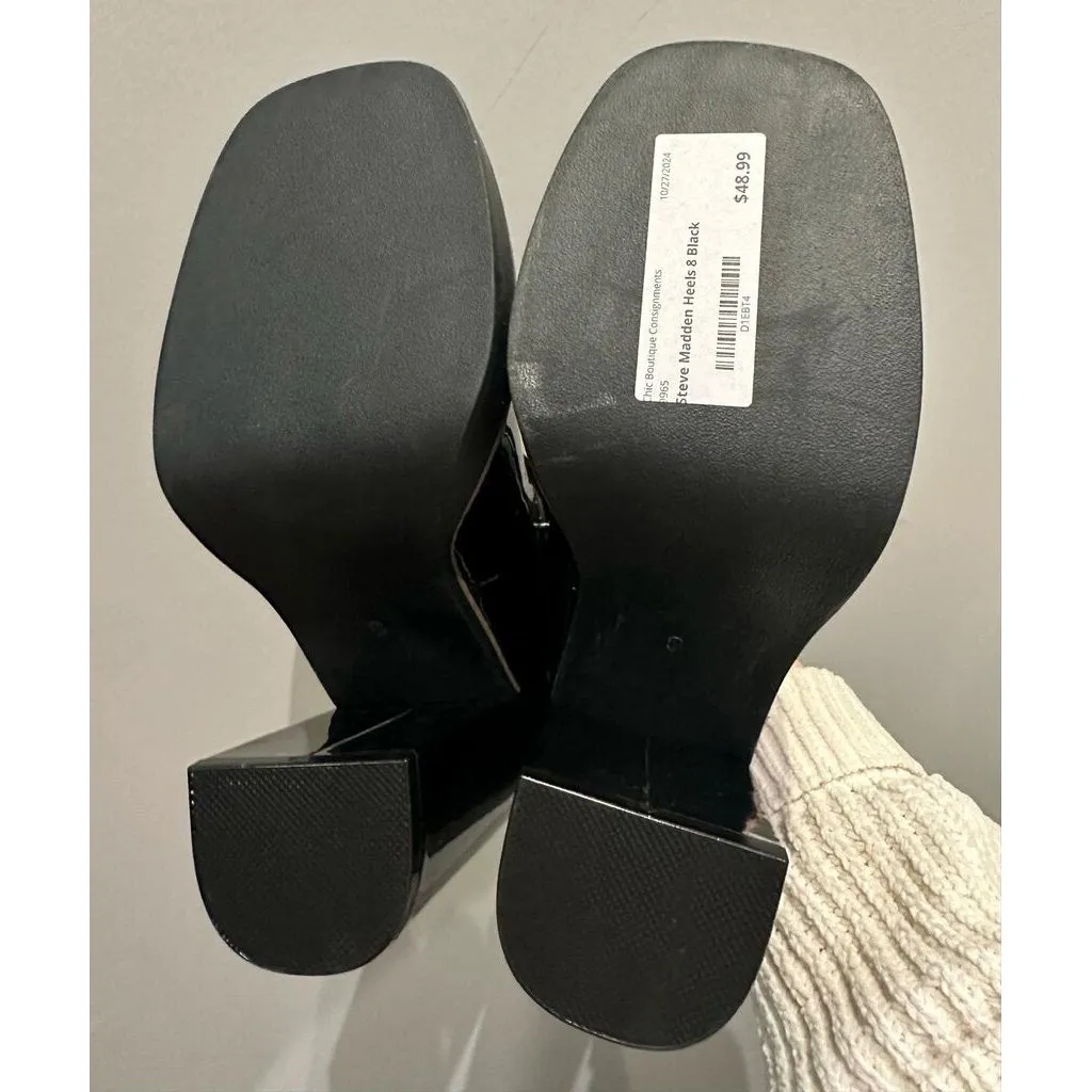 Steve Madden Twice Mary Jane Platform Heels - Size 8