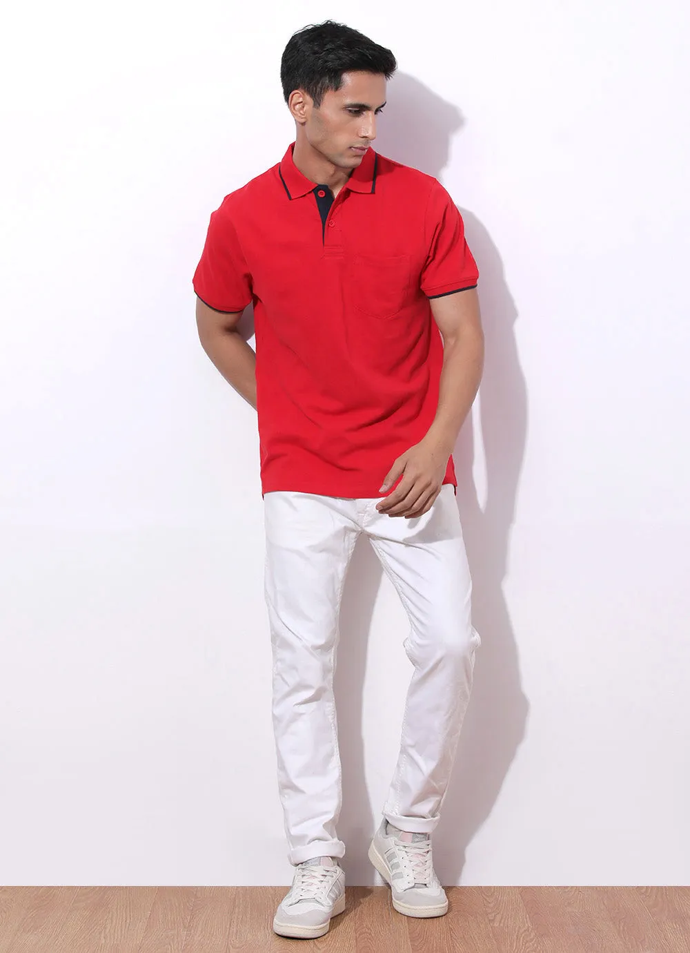 Subtle Red Polo