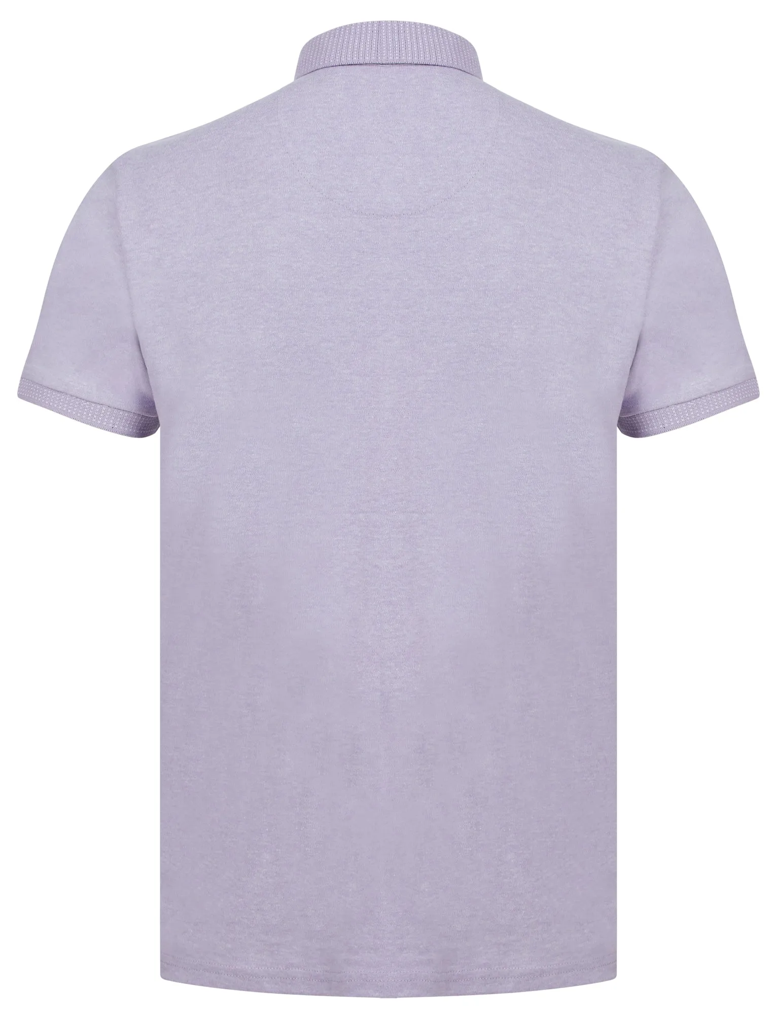 Sunbury Cotton Rich Woven Polo Shirt in Wisteria Lilac - Kensington Eastside