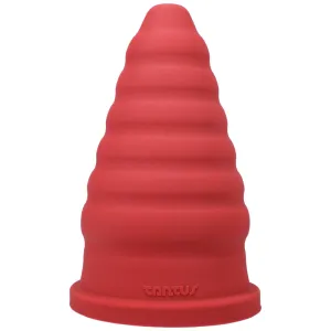 Tantus Cone Ripple Dildo Ruby (Box)