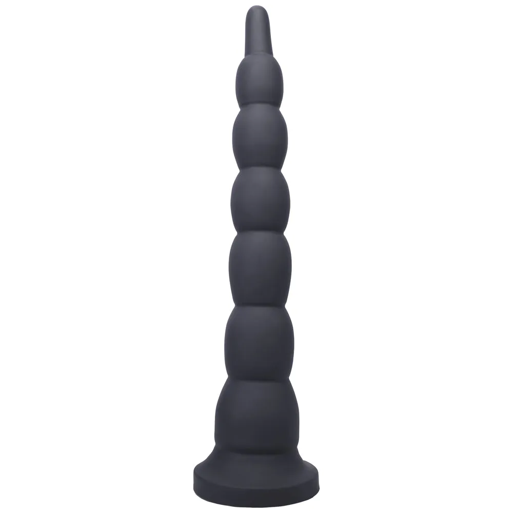 Tantus Cowboy Beaded Dildo Onyx (Box)