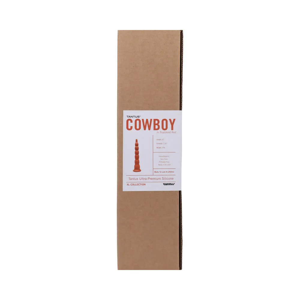 Tantus Cowboy Beaded Dildo Ruby (Box)