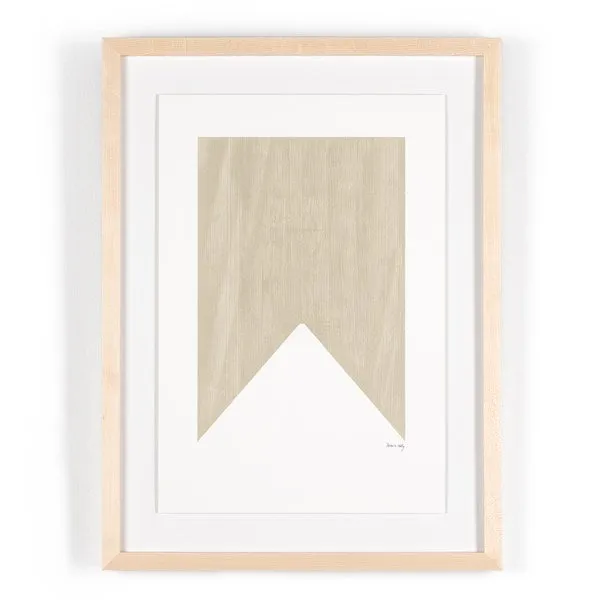 Taupe Triangle Art