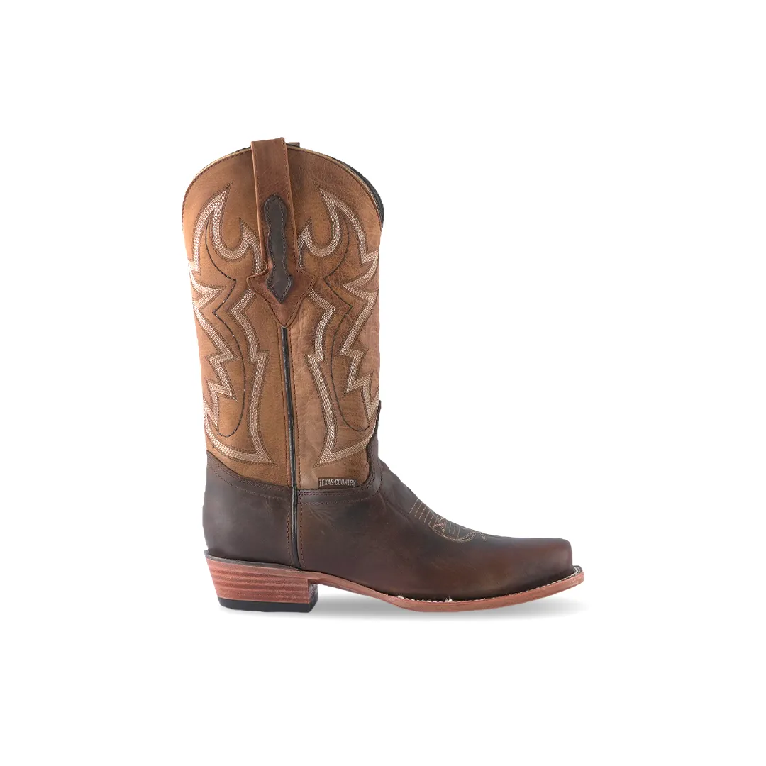 Texas Country Western Boot Azkar Tan NS E906