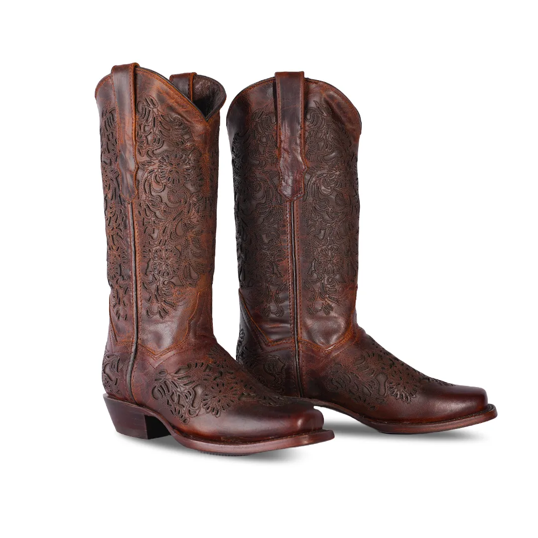 Texas Country Womens Western Boot Isabella Ladrillo E753