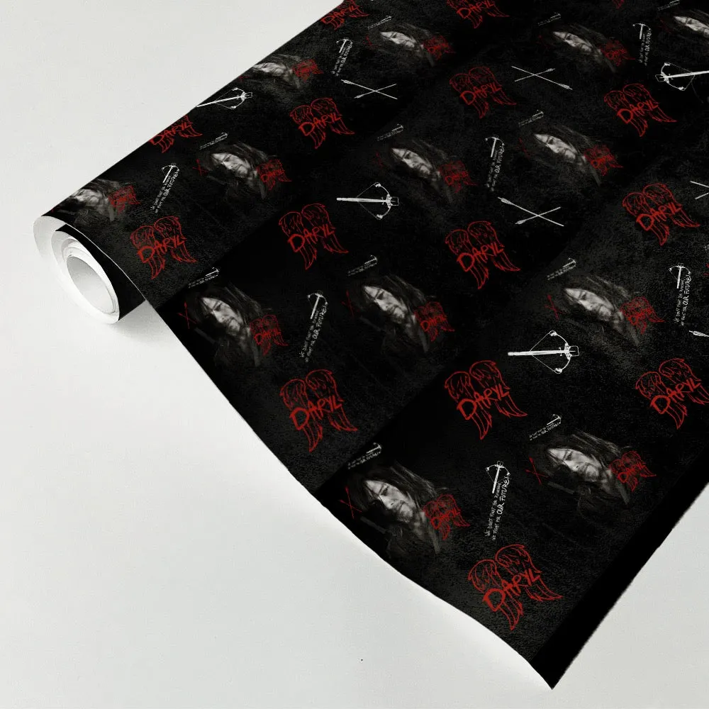 The Walking Dead Daryl Graffiti Wrapping Paper