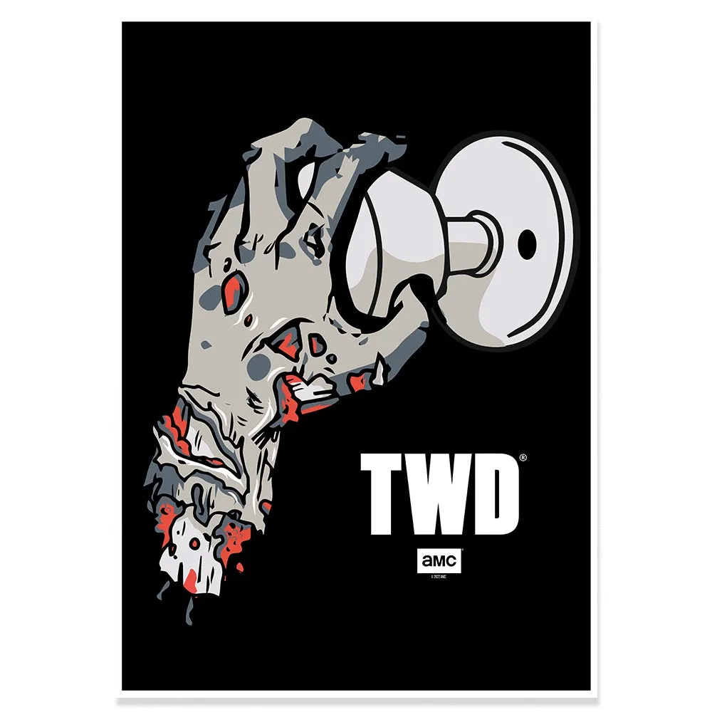 The Walking Dead Doorknob Glossy Poster