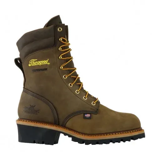 Thorogood 9" Steel Toe Waterproof Logger Work Boot