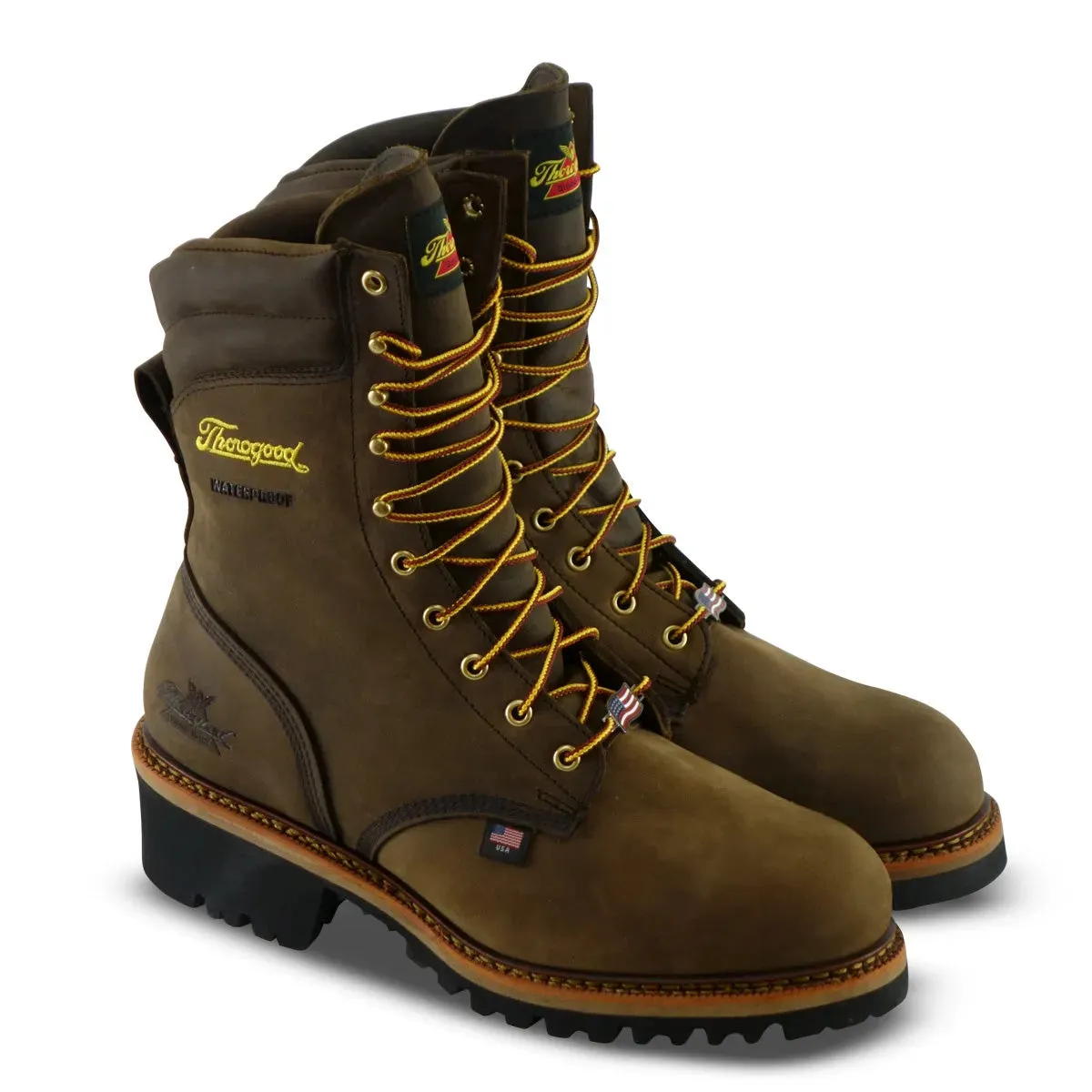 Thorogood 9" Steel Toe Waterproof Logger Work Boot