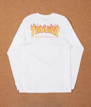 Vans X Thrasher Checker Long Sleeve T-Shirt - White