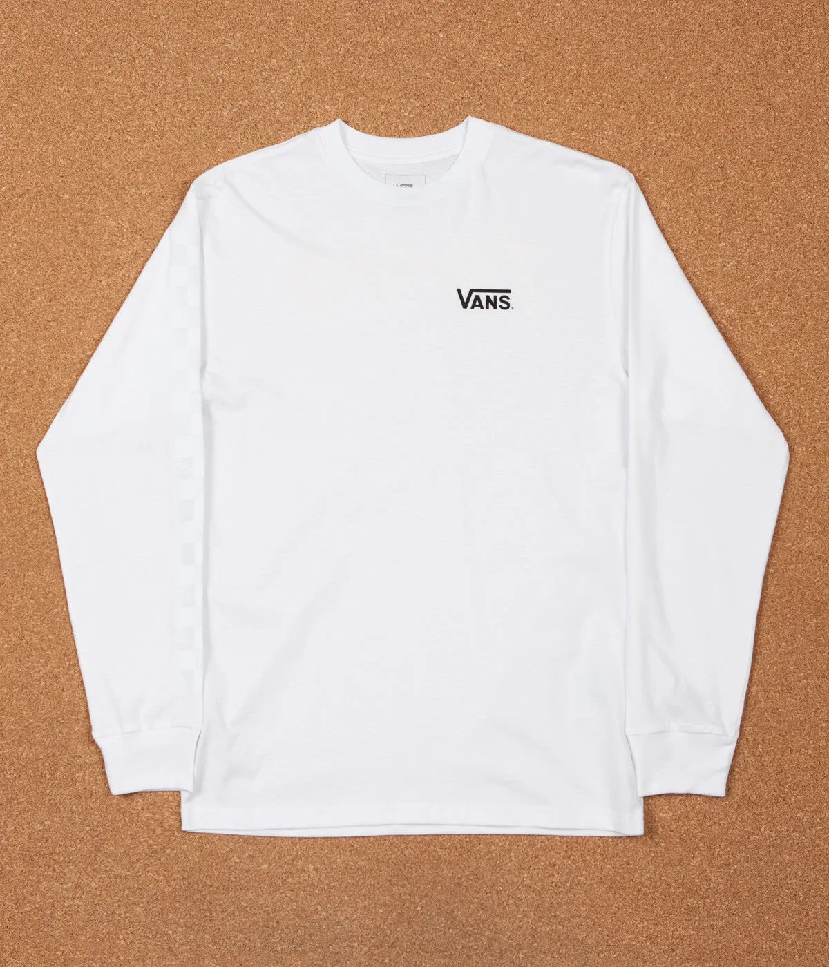 Vans X Thrasher Checker Long Sleeve T-Shirt - White