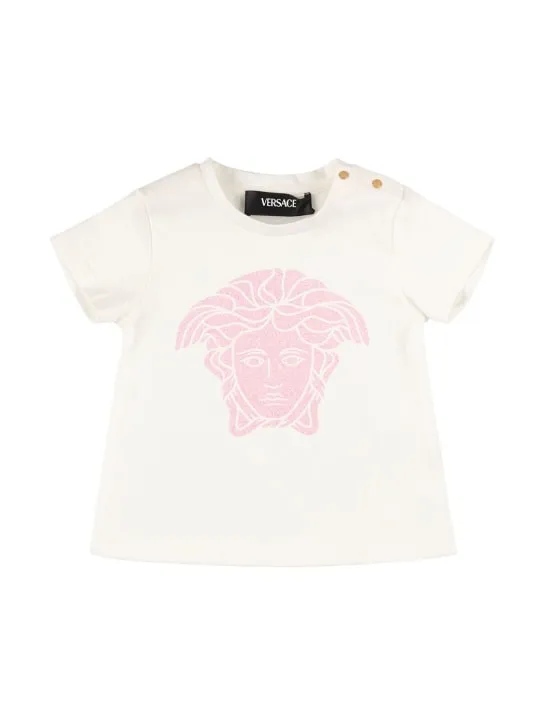 Versace   Printed cotton jersey t-shirt 