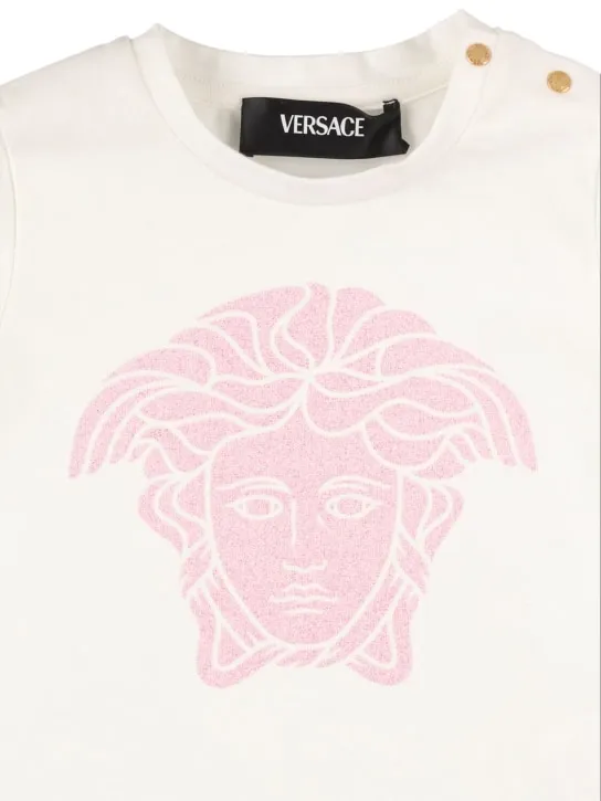 Versace   Printed cotton jersey t-shirt 