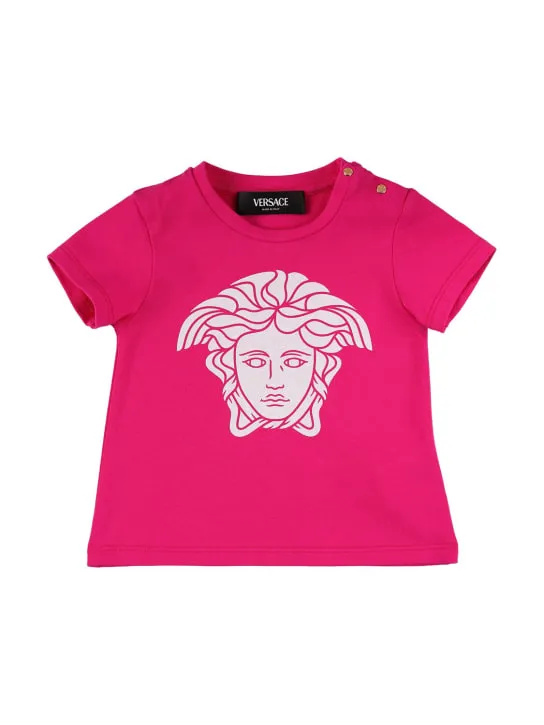 Versace   Printed cotton jersey t-shirt 