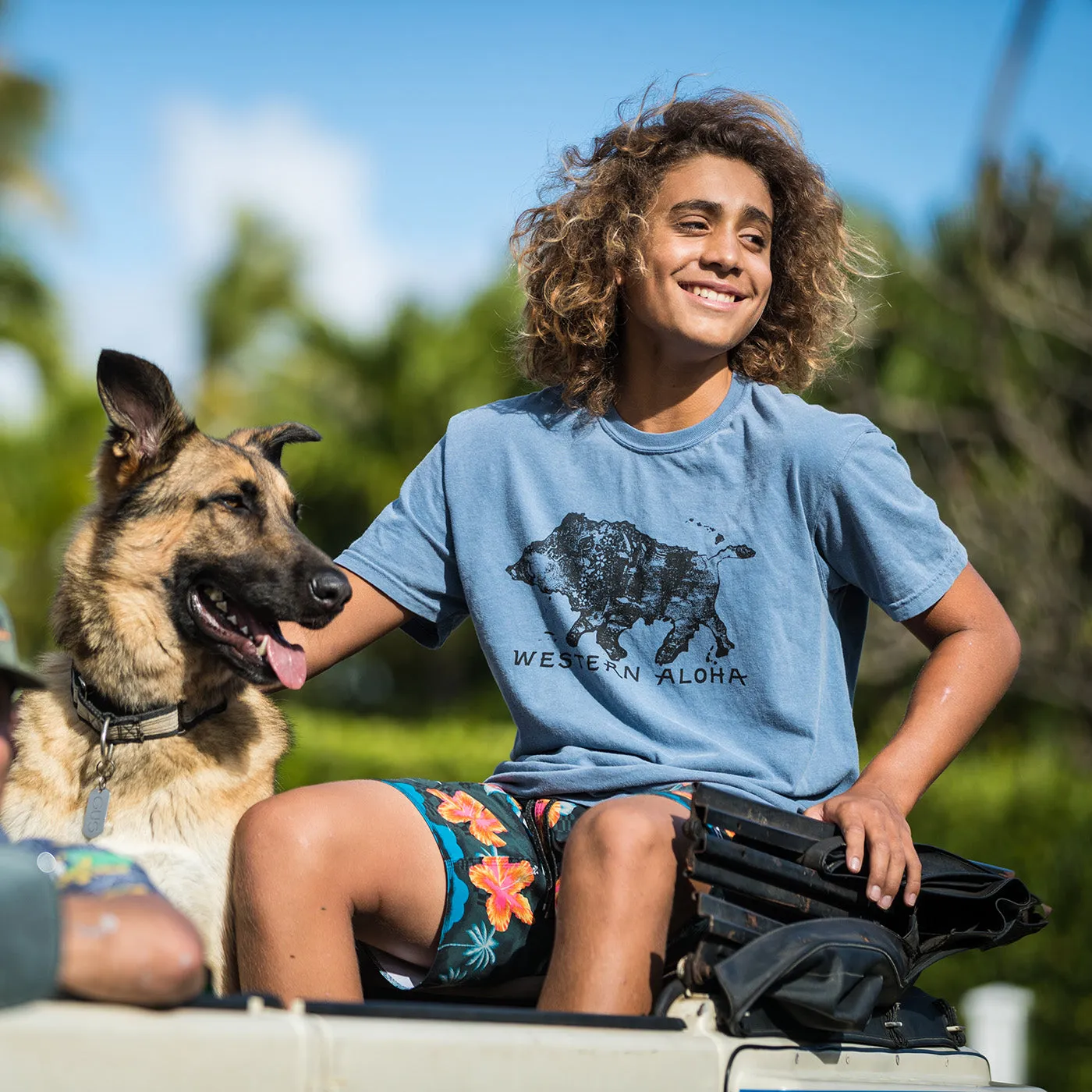 Walking Boar Woodblock Tee Shirt