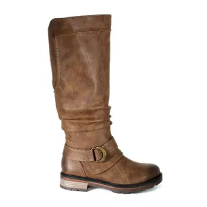 Wanderlust Fiona Wide Tall Boot (Women) - Dark Tan