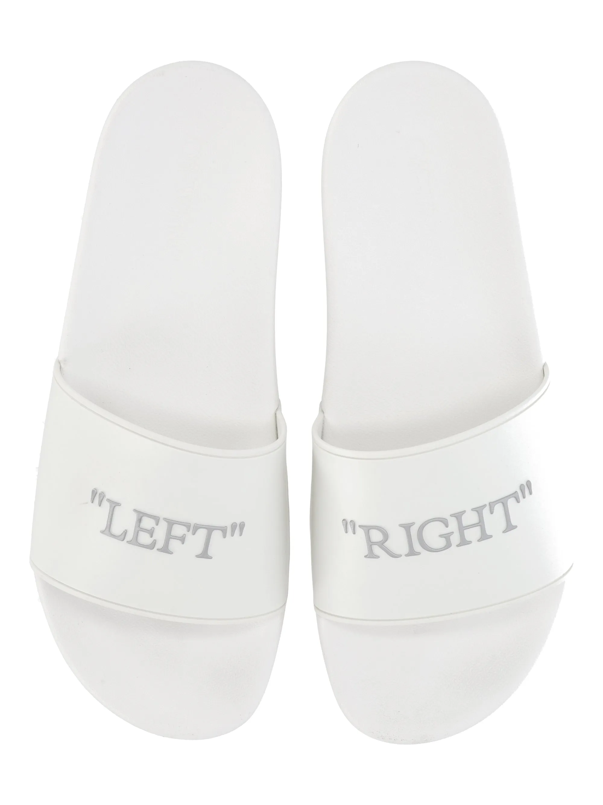 White Slip-On Flat Shoes with Strap