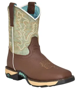 Women's corral chocolate hydro resist 8.26 square toe work boot W5002