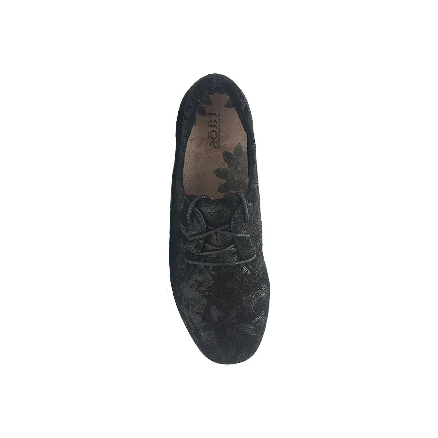 Women's Taos Cobbler Black Printed Suede