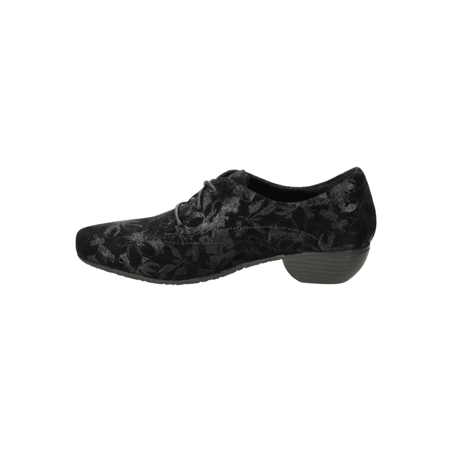 Women's Taos Cobbler Black Printed Suede