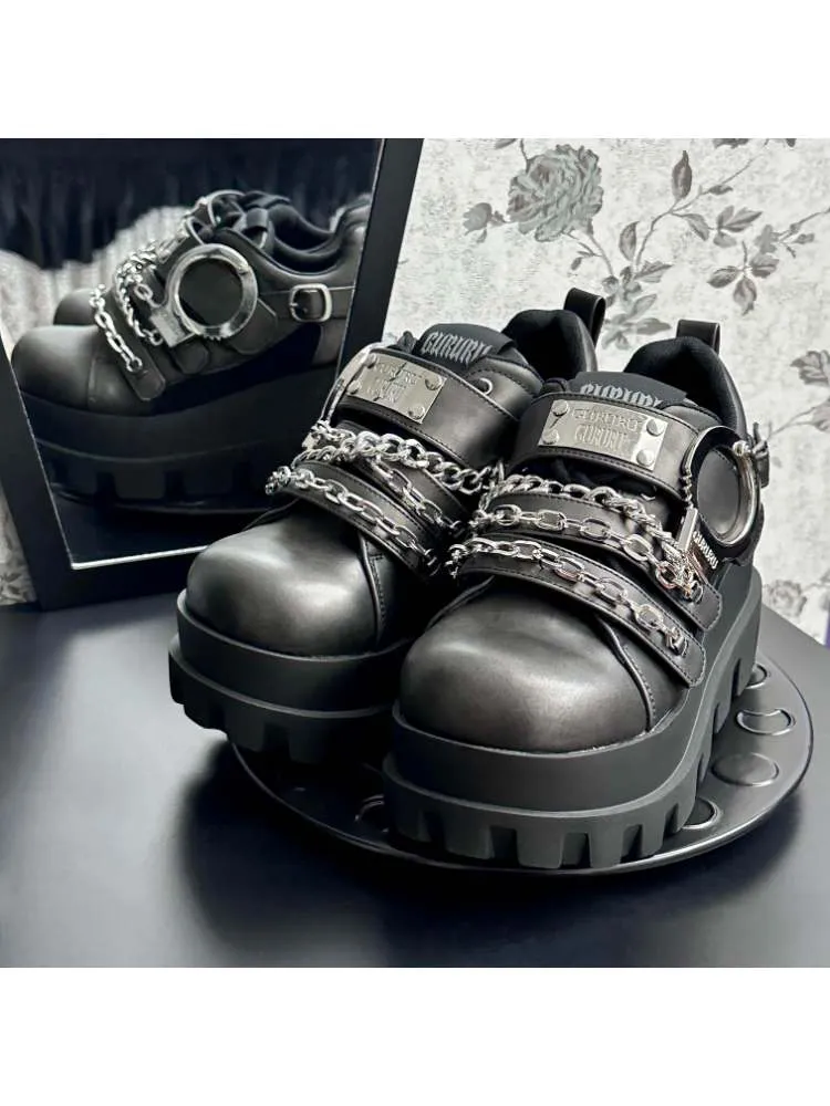 Y2K Handcuffs Velcro Platform Shoes【s0000008558】