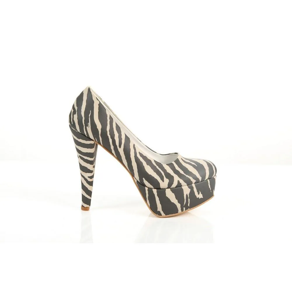 Zebra Heel Shoes PLT2031