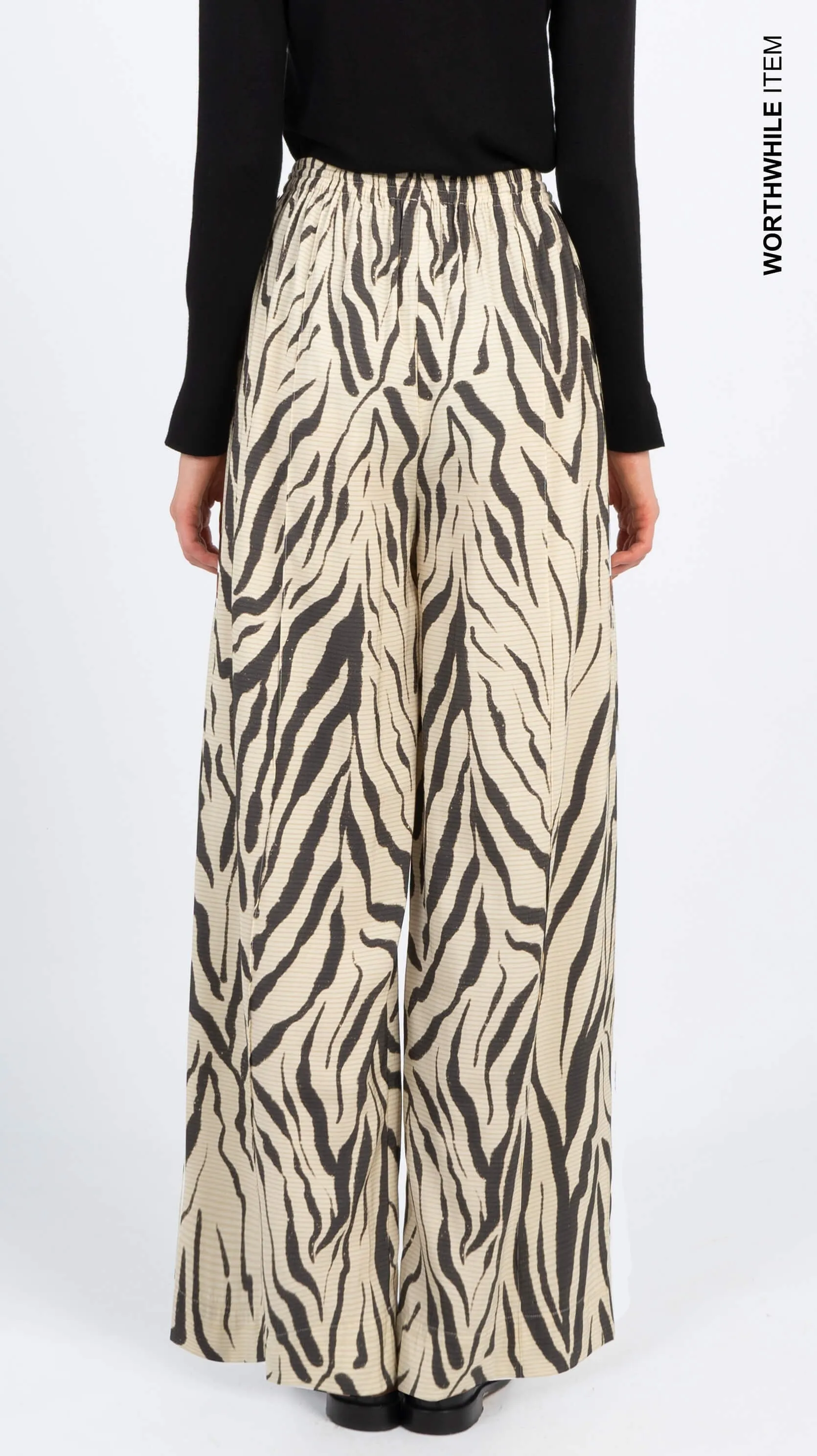 Zebra printed pants