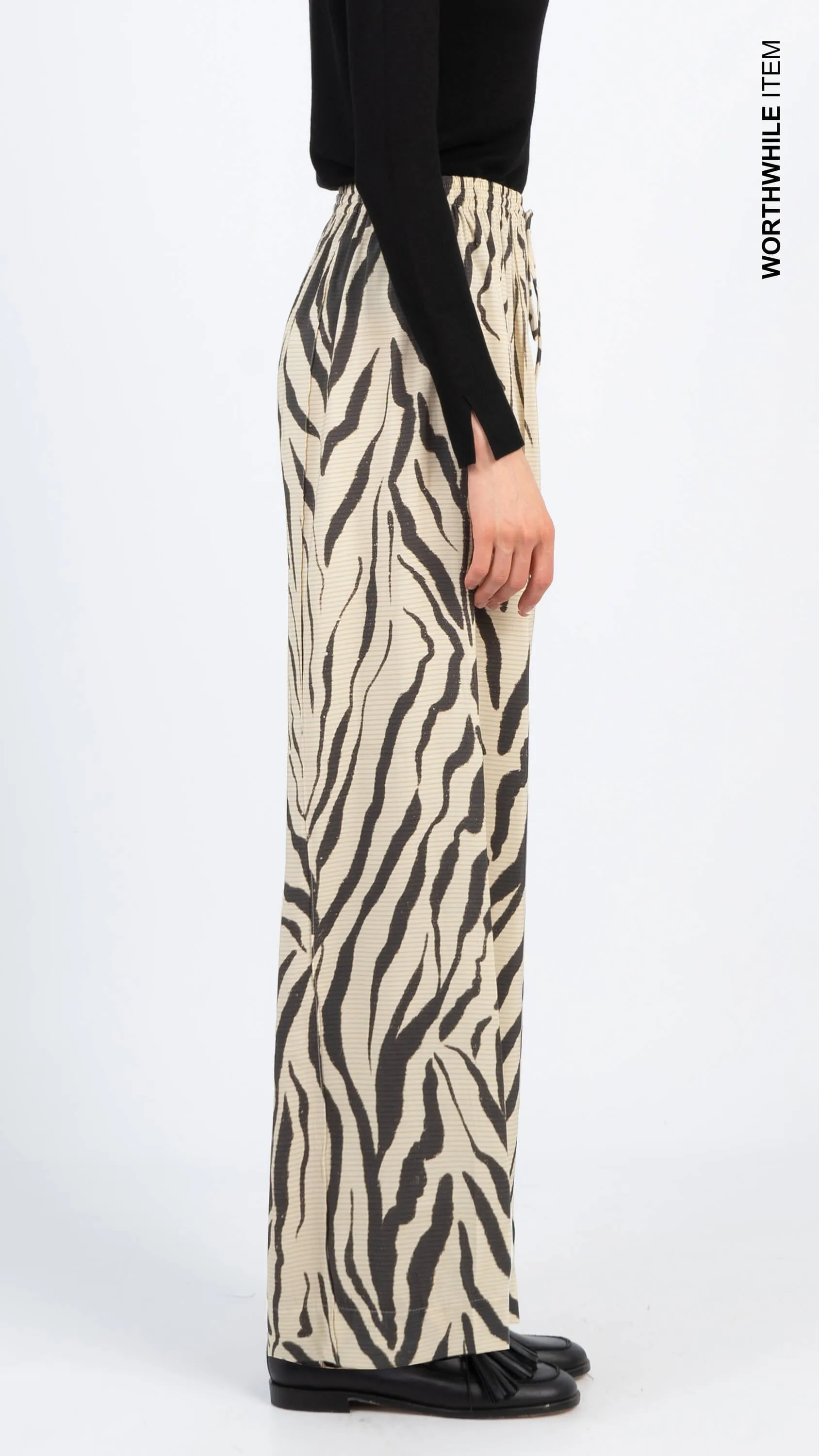 Zebra printed pants