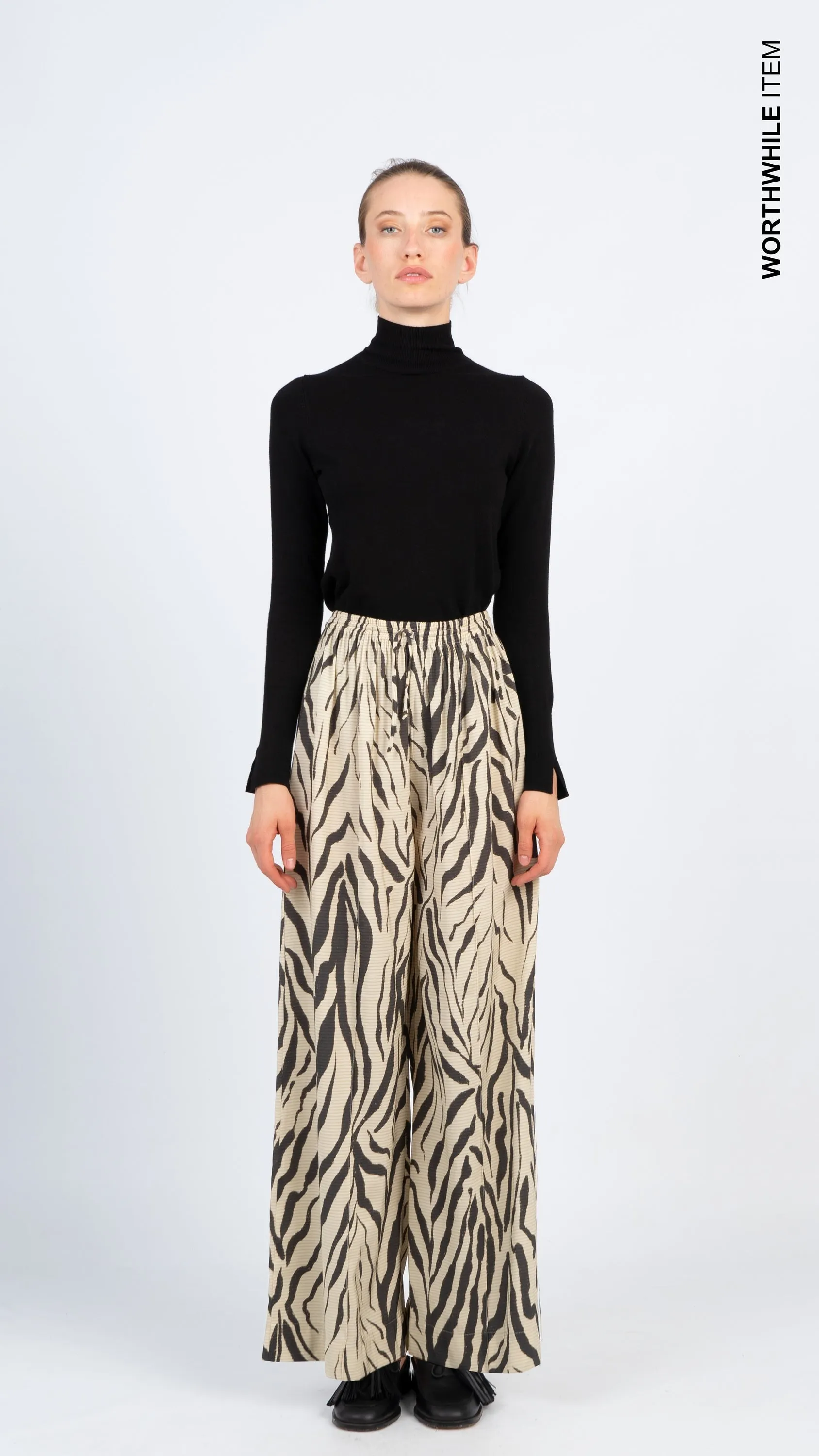 Zebra printed pants