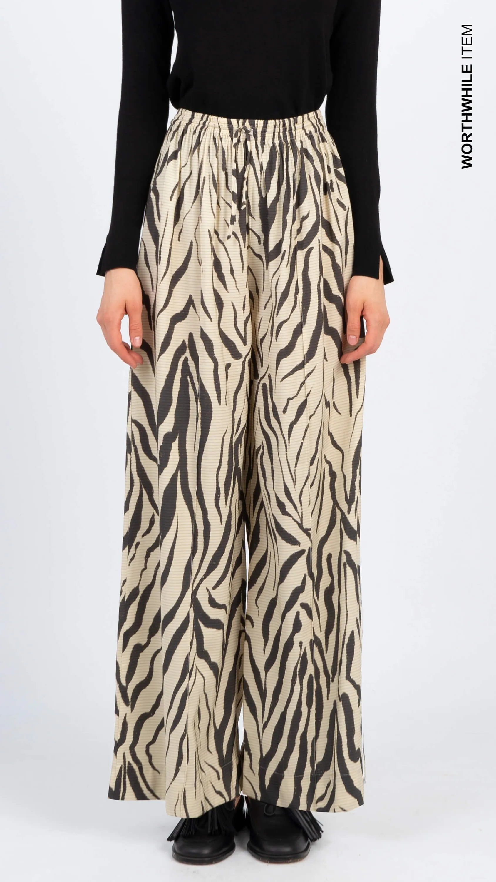 Zebra printed pants